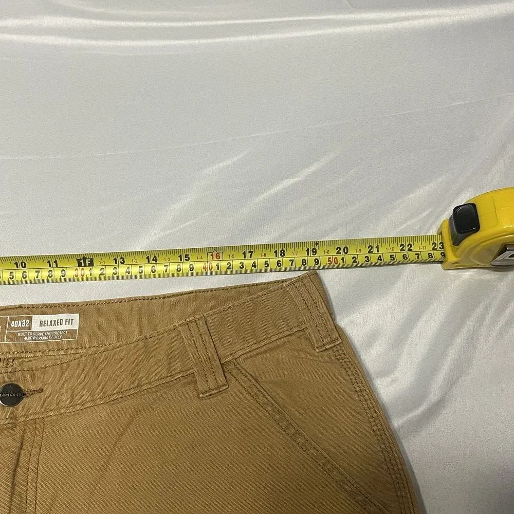 Carhartt Double Knee Work Pants Mens 38x30 Brown BN2802 Rugged Flex Relaxed Fit